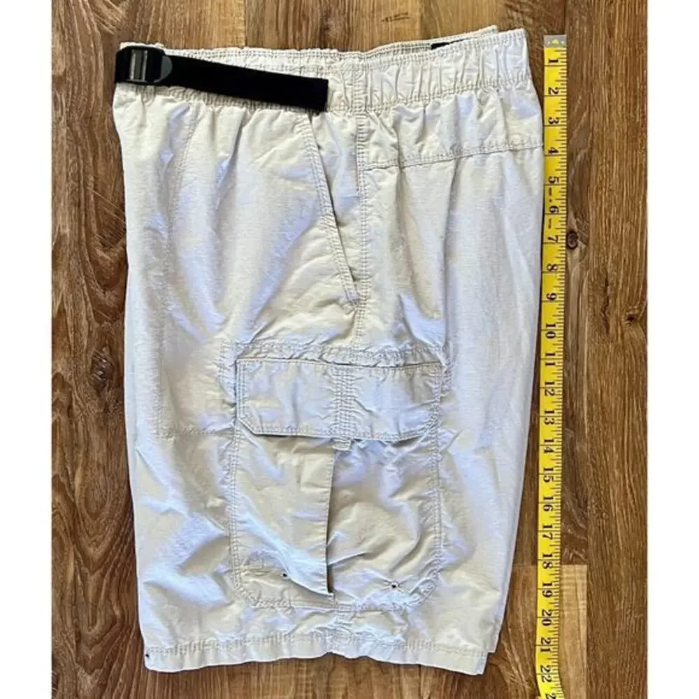 Timberland Swim Trunks Men's L Khaki Belted Adjustable Waist‎ EUC - Picture 4 of 10
